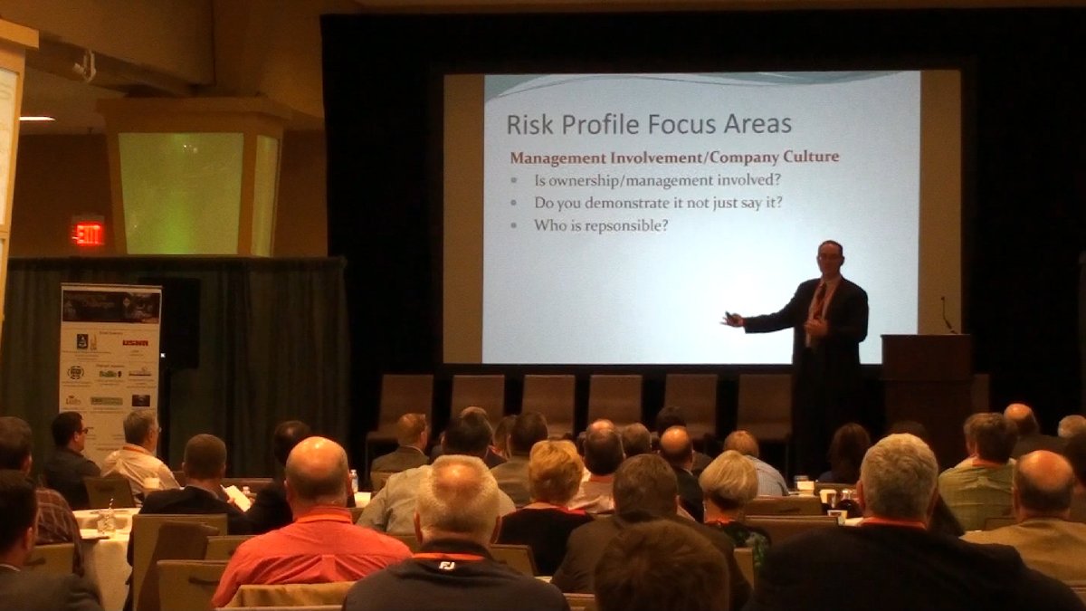David R. Leng presenting Risk Profile Focus Areas at the Hardwood Manufacturers Association National Conference