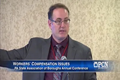 David R. Leng speaking at the PA State Association of Boroughs Annual Conference, broadcast on PCN